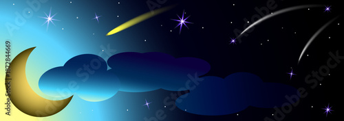 night sky with stars