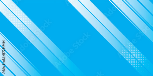 Abstract blue background with glowing geometric lines. Modern blue gradient square shape design. Futuristic technology concept. Suit for brochure,