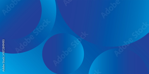 Abstract Blue fluid gradient Geometric banner design background.
