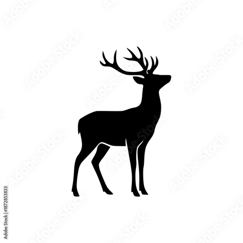 Deer Silhouette Vector Icon