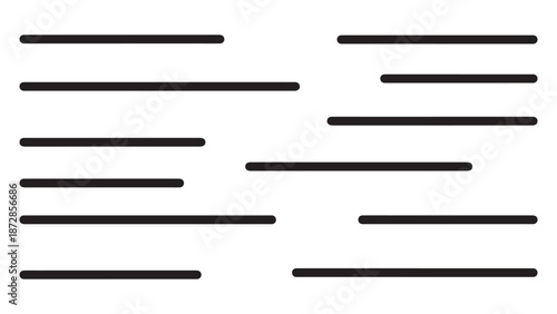 Abstract Horizontal Lines Pattern on White Background