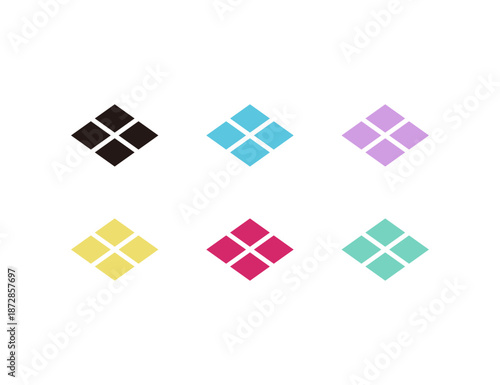 武田菱のイラスト ６種類セット