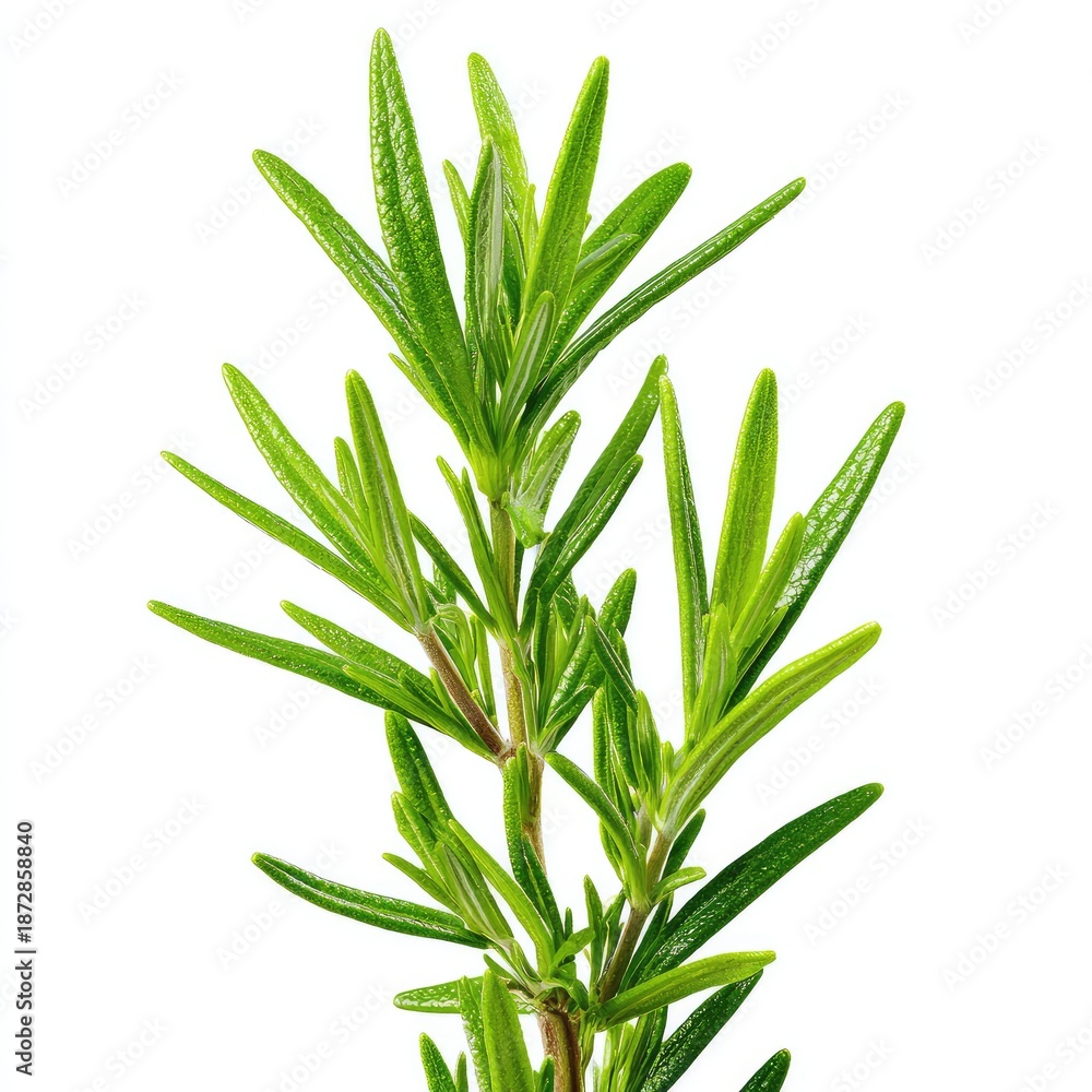 Fototapeta premium Rosemary sprig isolated on white background