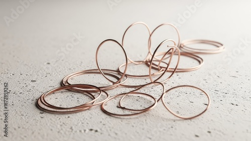 Collection of gold stacking rings