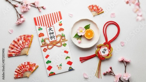 Celebrating the new year with traditional decorations