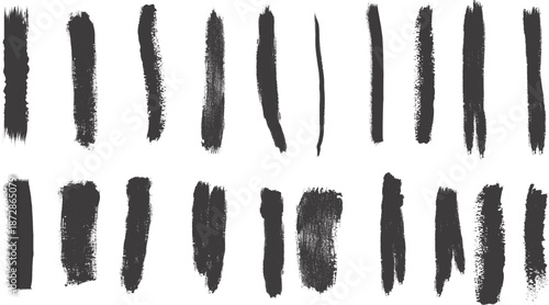 Dynamic Fluid Ink Brush Strokes and Swirls Vector Design Kit