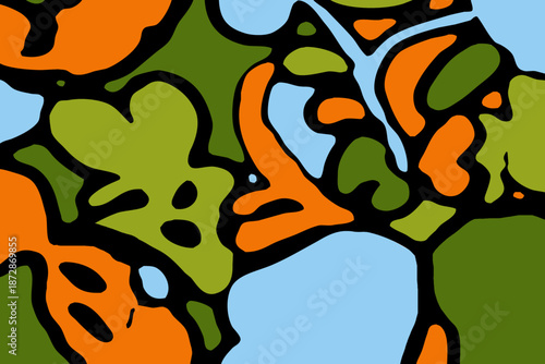 Abstract pattern. Illustration for printing on wall decorations. For use in graphics.