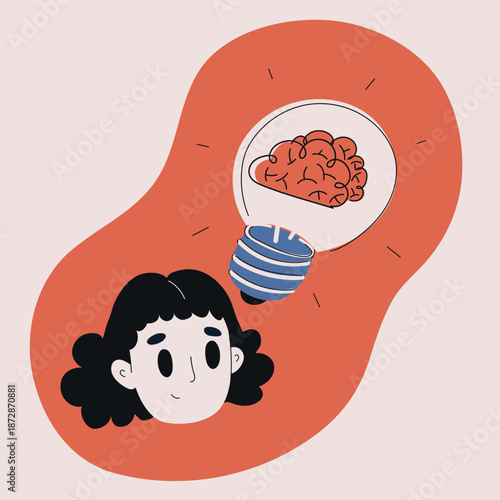 Cartoon vector illustration of man wearing heart-shaped glasses, symbolizing love, infatuation, admiration