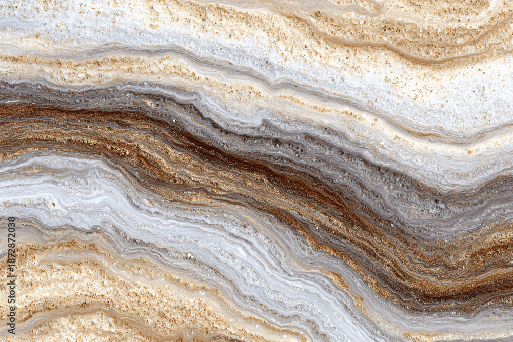abstract natural stone texture with earthy tones and wavy layered patterns
