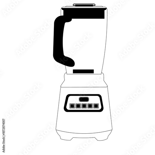 Mixer Blender Icon Outline Style Line ,Kitchen Blender Silhouette,kitchen equipment, electric blender