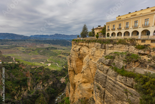 Majestic cliffside view of ...