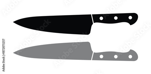 Two vector knives with sharp blades and ergonomic handles