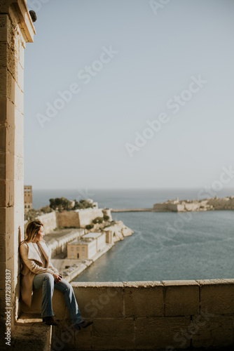 Serene moment by the waterf...