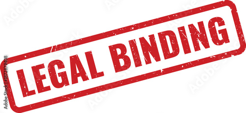 Important legal binding rubber stamp impression for official document agreement contract approval