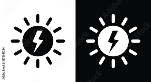 Power outage and electricity vector icon set flat design - icon set in line, solid and filled outline style, Flat Vector icon, icon, Editable stroke icon, Modern icon collection