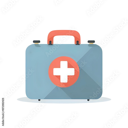 Medical Kit Illustration on White Background