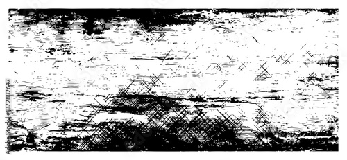 Dark grunge background with heavy scratches and chaotic ink lines