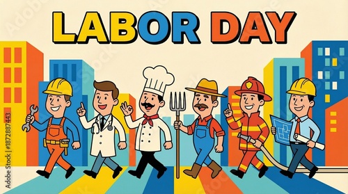 Labour Day Celebration Background Honoring Workers and Workforce Unity