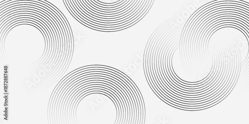 abstract black white stripe line. geometric circle texture background. futuristic technology. retro styled concept.
