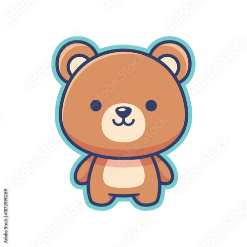 Adorable Cartoon Bear Illustration
