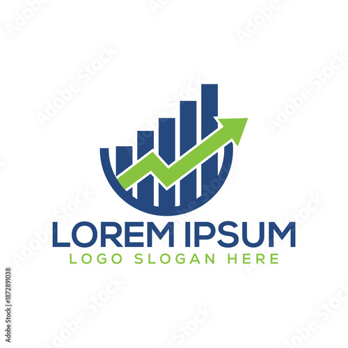 Business growth logo with green arrow and bar chart Free Download Business growth logo with green arrow and bar chart - GFXLoad