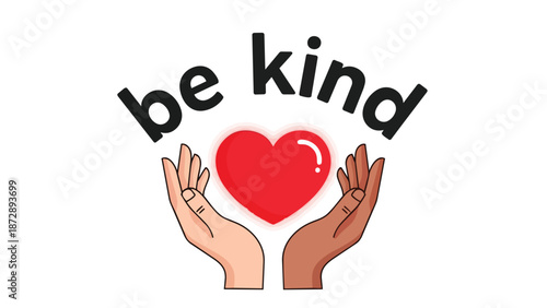 Embracing human empathy and solidarity through hands of varying complexions cradling a glowing symbol of affection.