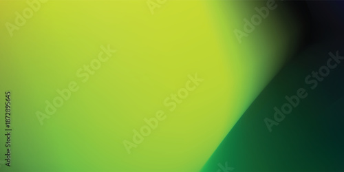 Geometric 3D abstract green mesh waves on dark background vector illustration.