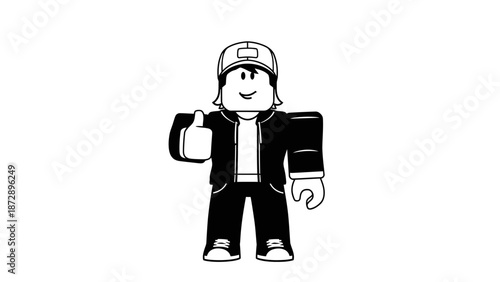 3D render of a funny cartoon businessman in a red suit holding a briefcase and a Christmas gift box for a winter holiday celebration