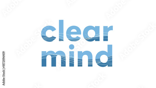 Embrace the serene flow of clear thinking, visualizing a tranquil mind like calm, gentle waves washing over your thoughts, bringing inner peace and
