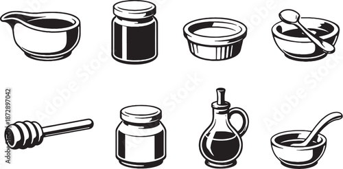 Thanksgiving Sauces and Condiments eps