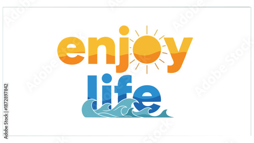 A vibrant graphic illustration depicting the essence of summer joy and aquatic tranquility, inviting viewers to embrace a truly fulfilling,