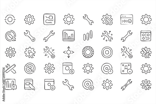 System Configuration and Maintenance Icons for App Dashboards