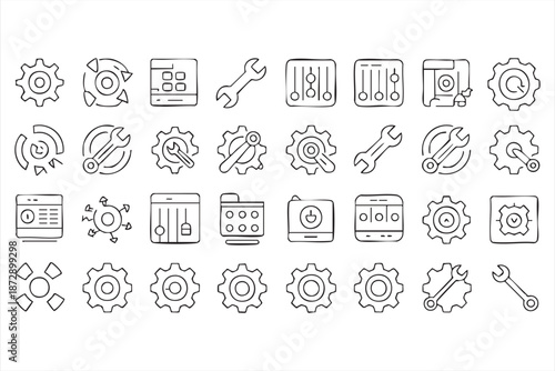 Software Administration and Tuning Icons for Management Platforms