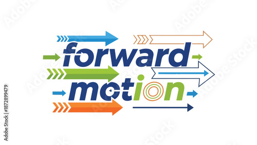Dynamic visual representation of continuous advancement and strategic progress with energetic arrows symbolizing momentum and future-oriented growth