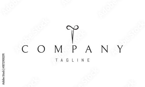 A vector logo featuring an abstract image barber scissors combined with an infinity symbol, representing mastery, style, and endless creativity.