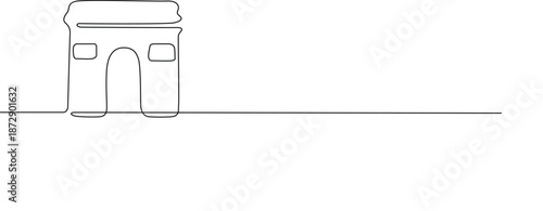 Ancient triumphal arch Vector