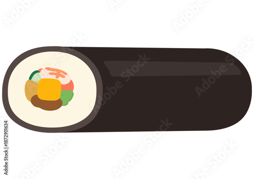 かわいい節分の恵方巻きイラスト