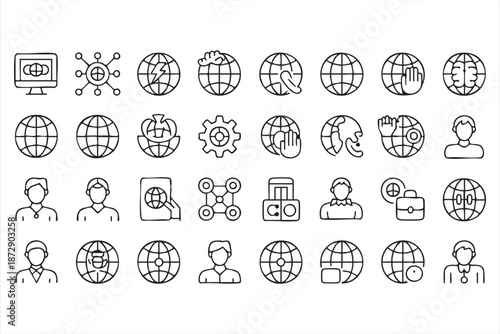Internet and Hosting Line Symbols for Digital Service Interfaces