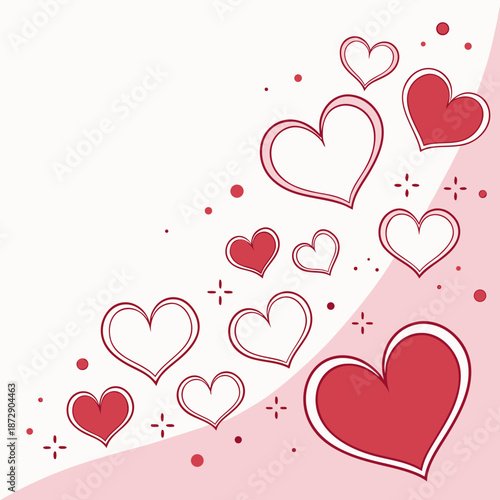 valentine day various heart shapes creating a dreamy romantic atmosphere