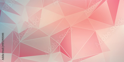 Abstract Geometric Teal Mosaic With Triangles And Gradient Background For Modern Design And Tech Projects