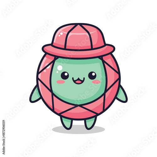 Cartoon Detective Turtle Character Illustration