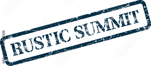 A textured dark blue rubber stamp impression features the words Sacred Banquet in a prominent diagonal display