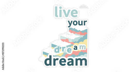 Inspirational motivational quote emphasizing the importance of pursuing goals and embracing dreams to achieve personal fulfillment and happiness in