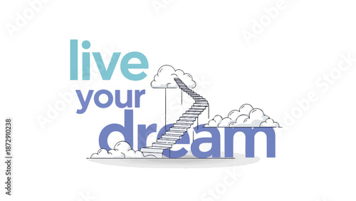 Inspirational message encouraging individuals to pursue their aspirations and turn dreams into reality through motivation and determination