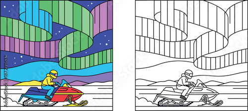 Snowmobiling Under the Magical Northern Lights Aurora Borealis Adventure