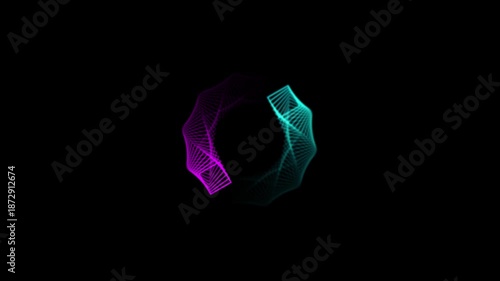 loading circle animation loading circle line animation on black background,Progress bar motion graphic and circle rotating loading icon concept animation.