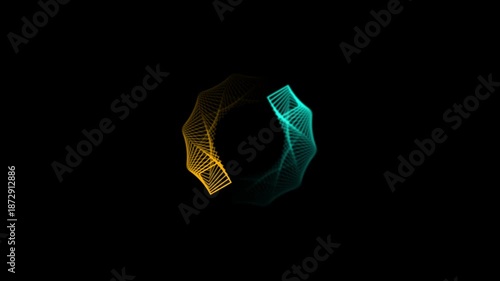 loading circle animation loading circle line animation on black background,Progress bar motion graphic and circle rotating loading icon concept animation.