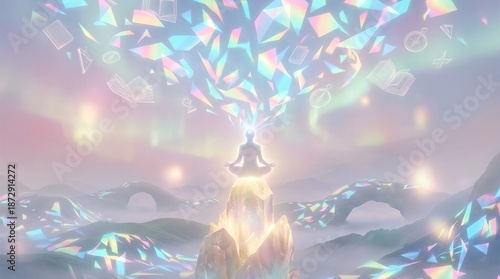 A surreal artistic interpretation of Idealism, exploring complex philosophical themes and reality.