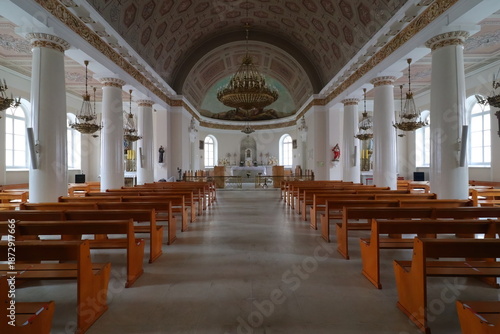 Photography Interior of Catholic Church of St. Louis in Moscow