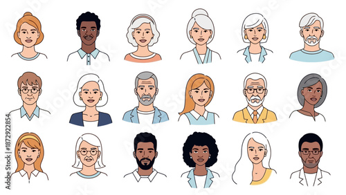 A diverse group of people of various ages, genders, and ethnicities depicted in a colorful illustration.